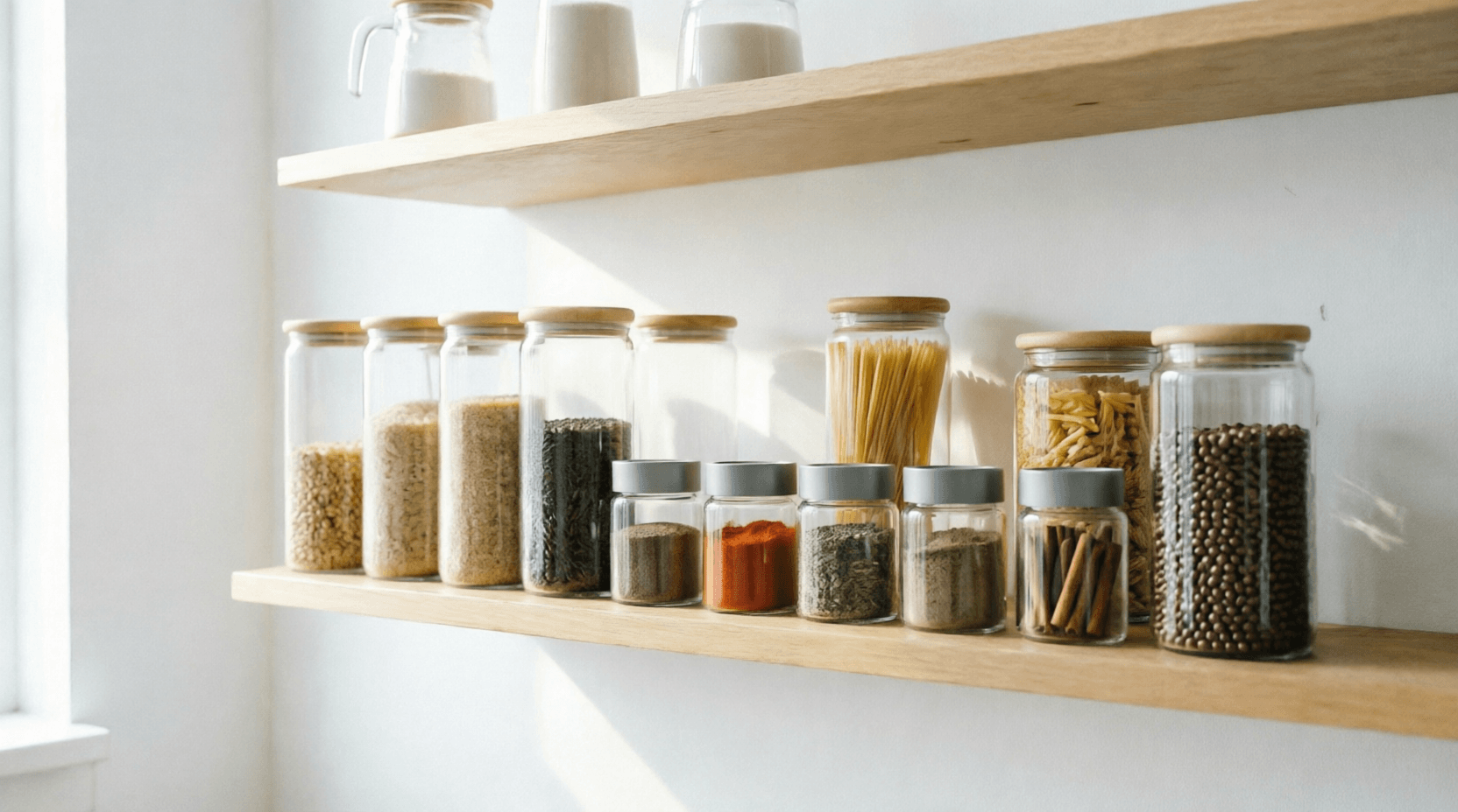 Организованное хранение на уютной кухне