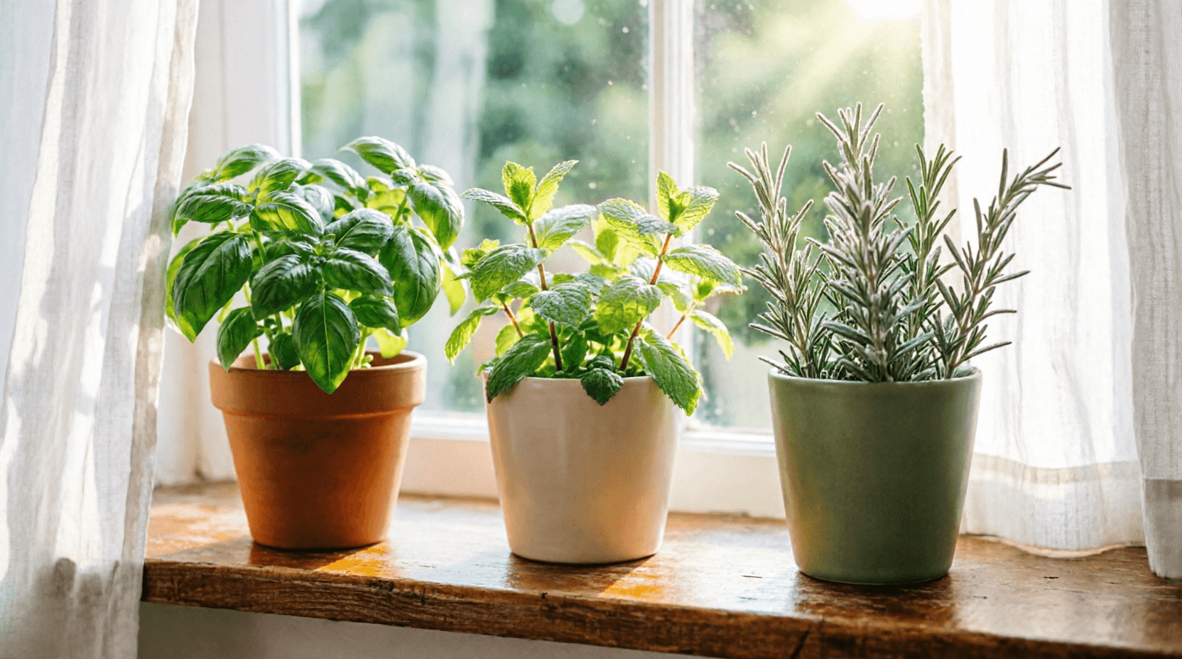 Травы на уютной кухне