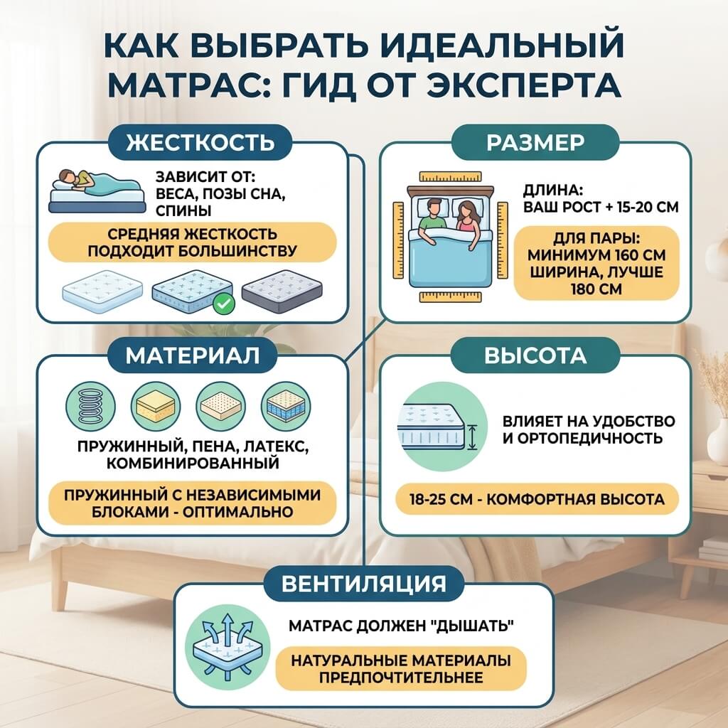 Как правильно выбирать матрас